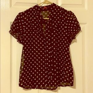 Black and White Polka Dot shirt